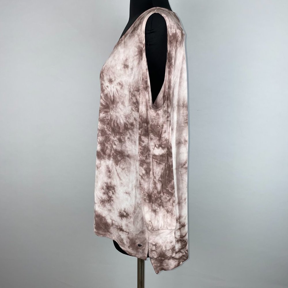 Soft & Sexy AEO M Tie Dye Cold Shoulder LS Top - Picture 4 of 12